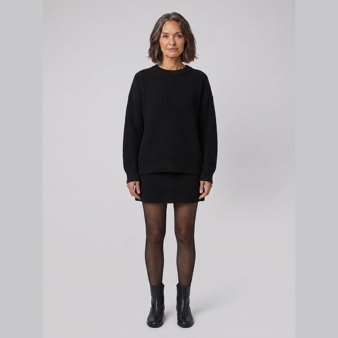 Mara knit co-ord set in black