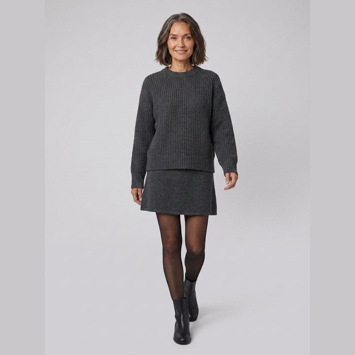 Mara knit co-ord set in gray