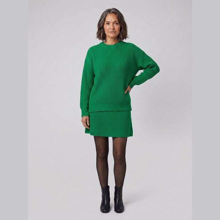 Mara knit co-ord set in green
