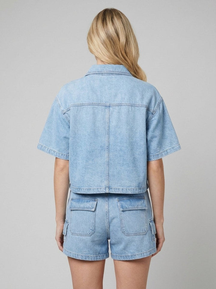 Marais denim set back view