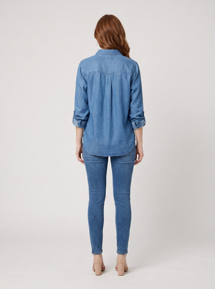 Maven denim shirt back
