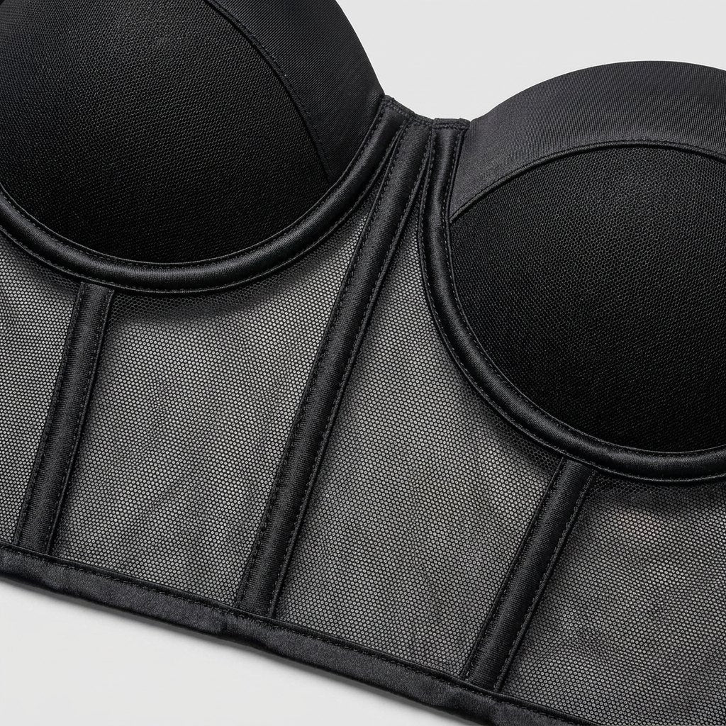 Mira Bustier Top | Mesh Underwire, Form-Fitting - photo 2
