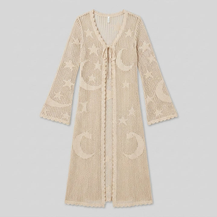 Mira Women's Duster celestial lace flat lay
