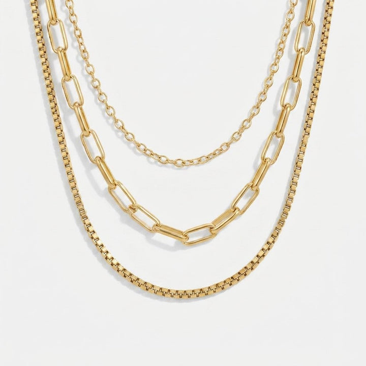 Miya gold layered necklace