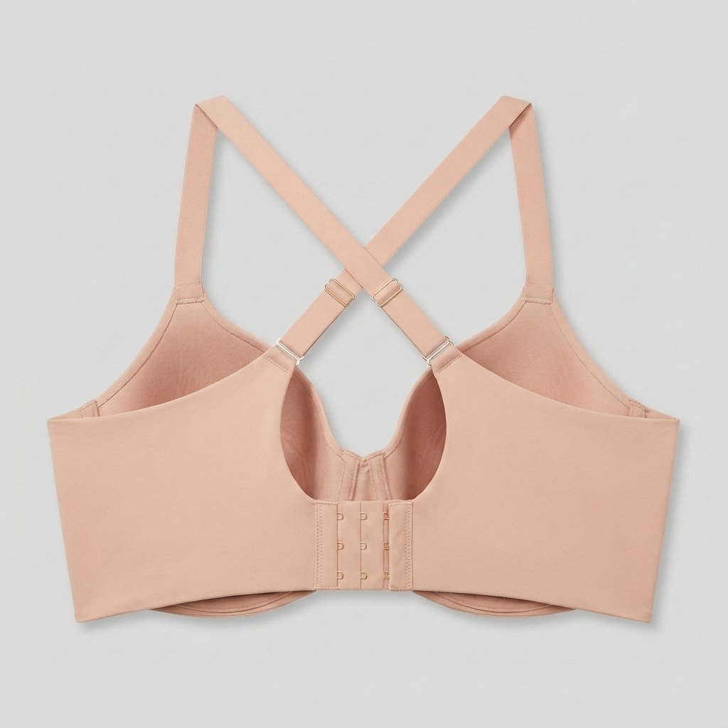 Nadine full coverage bra with the straps converted to an x-back