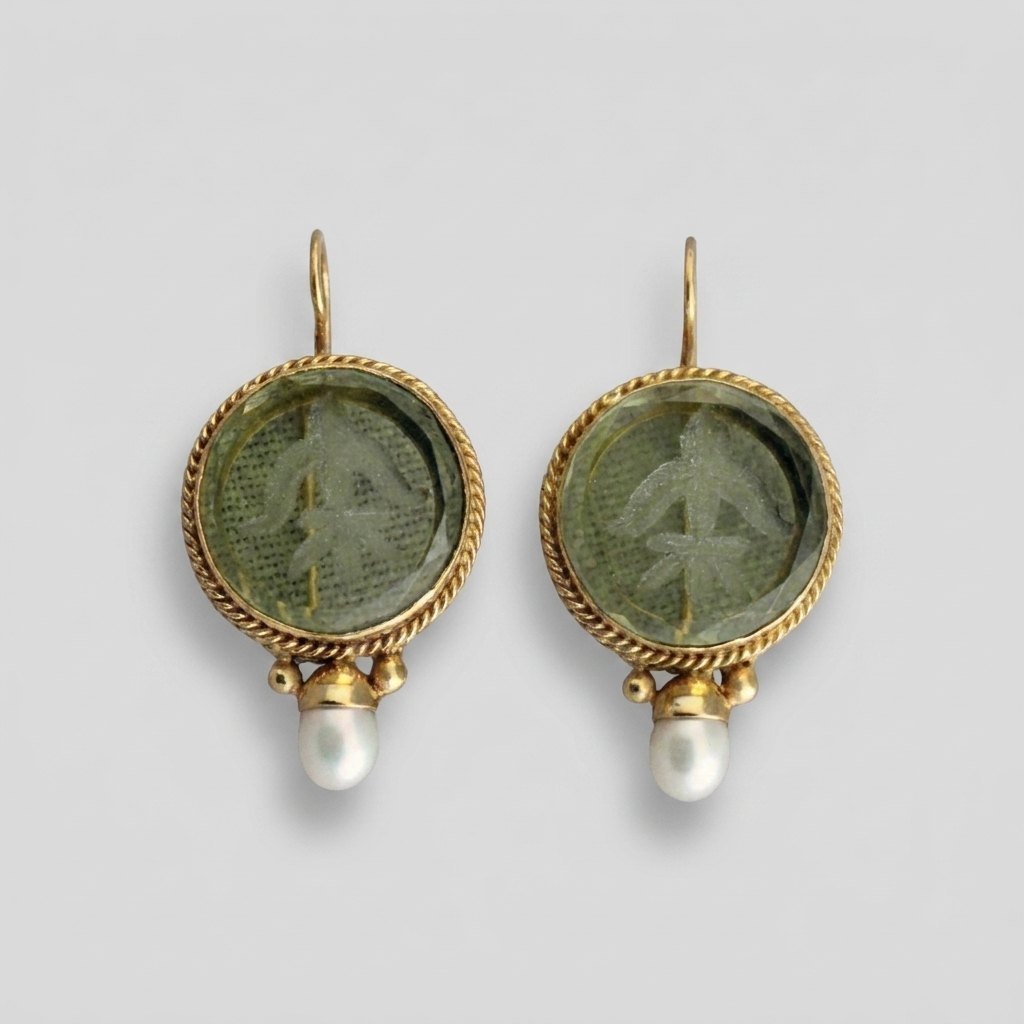 Navier elegant earrings pair