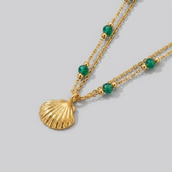 Niyah shell pendant detail