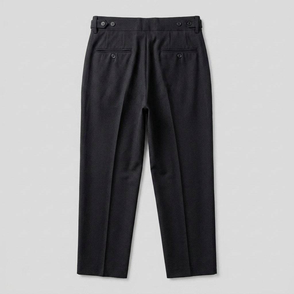Noble Naples trousers back view flat-lay