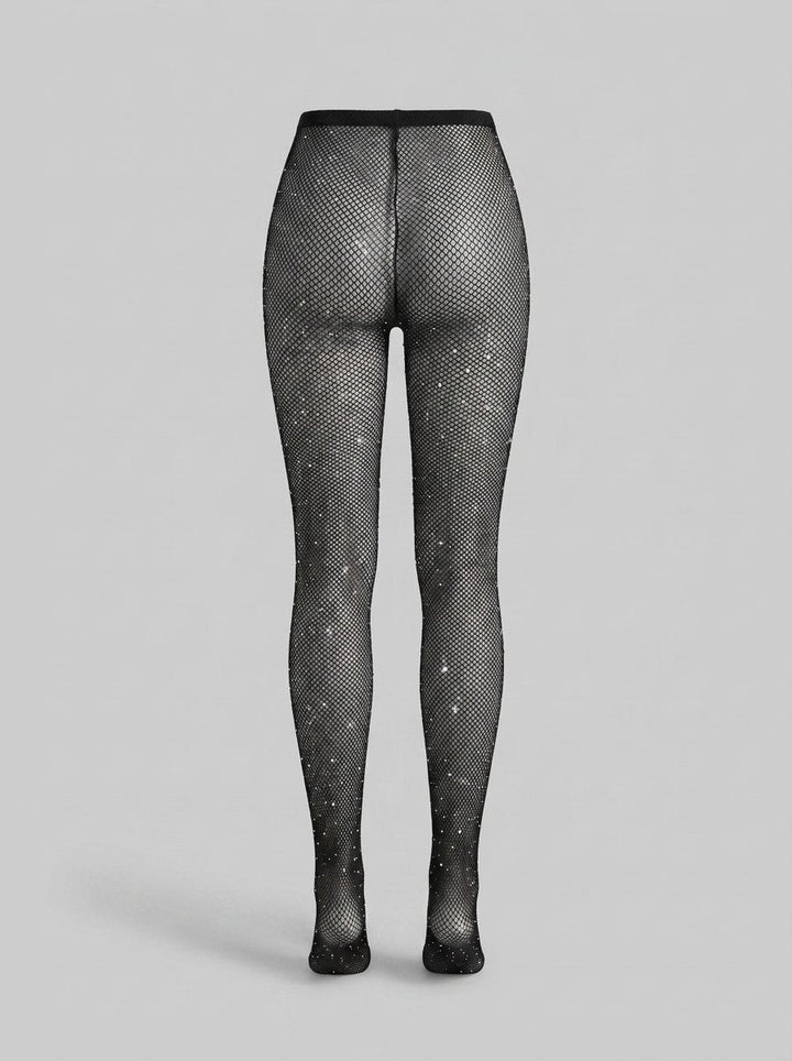Noelie sequin tights black back