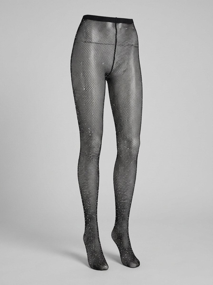 Noelie sequin tights black front