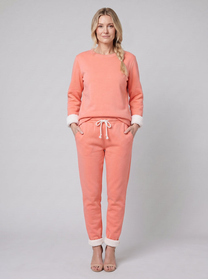 Noellee comfortable lounge set in orange