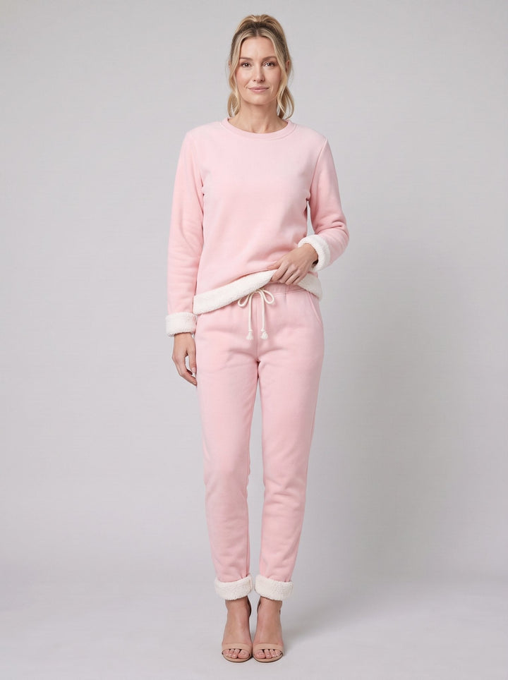 Noellee comfortable lounge set in pink