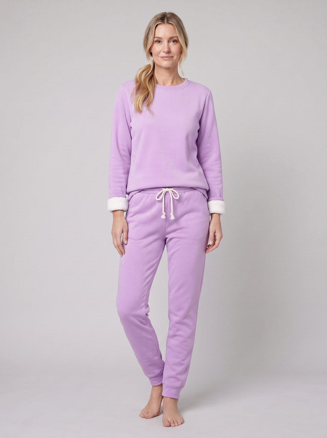 Noellee comfortable lounge set in purple