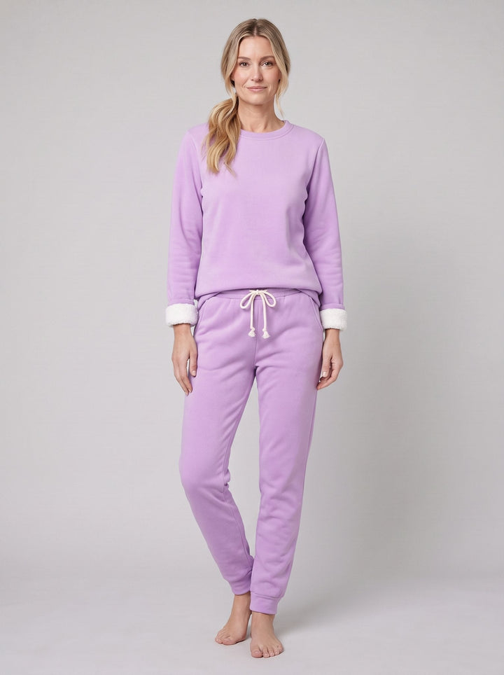 Noellee comfortable lounge set in purple