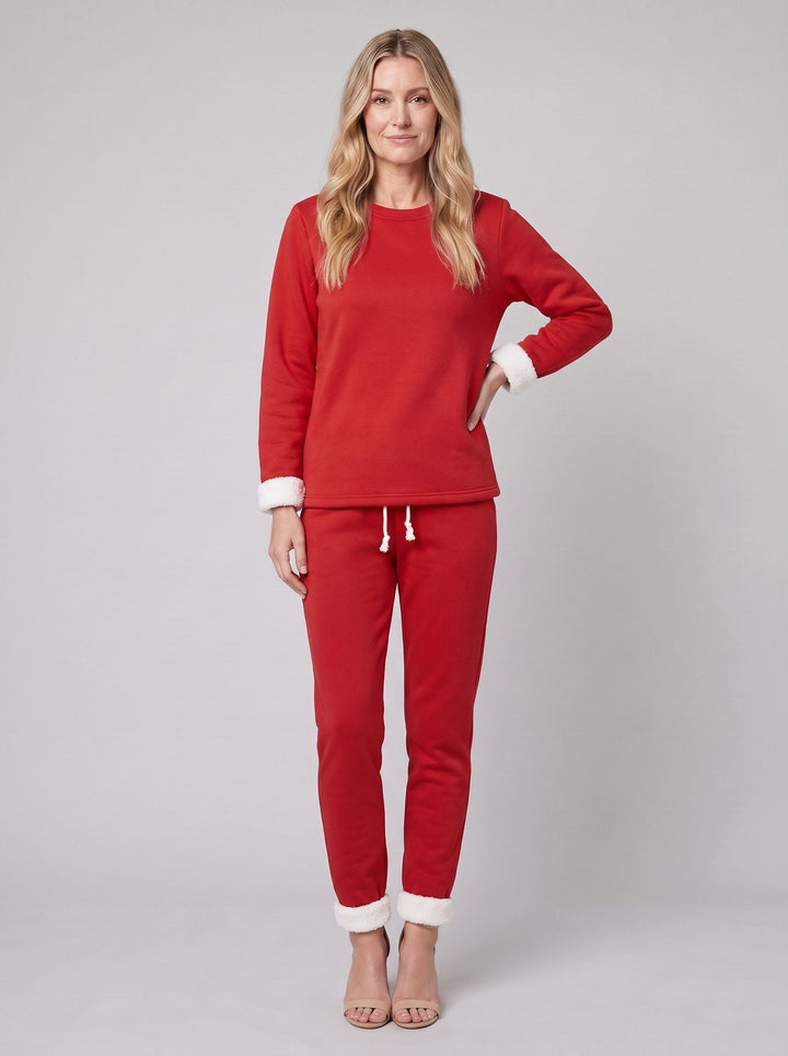 Noellee comfortable lounge set in red