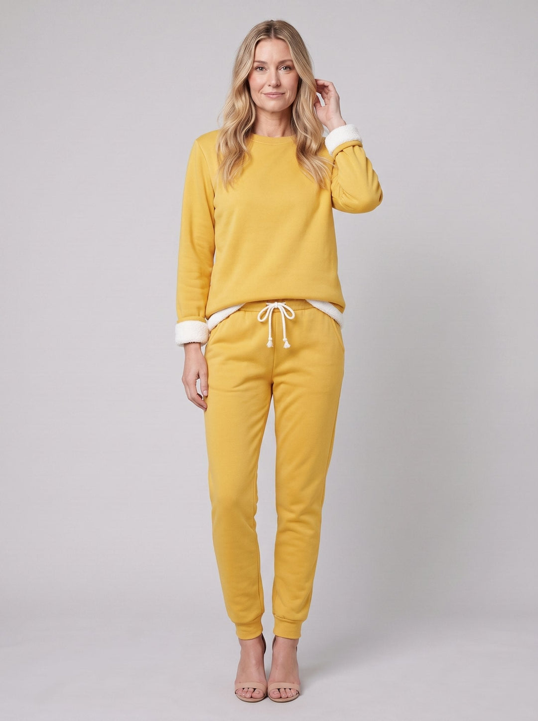 Noellee comfortable lounge set in yellow