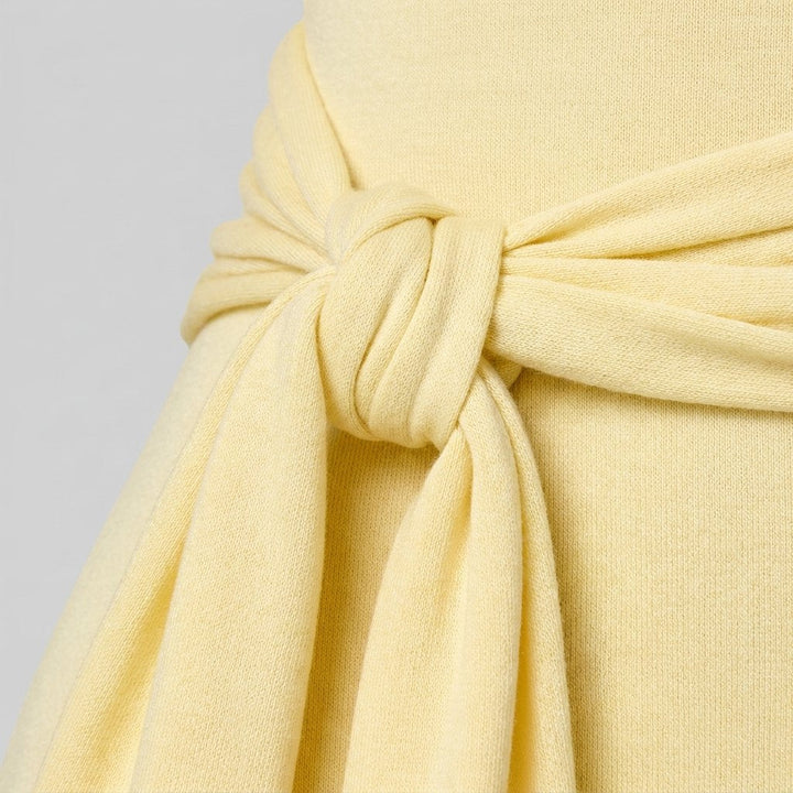 Norela yellow fabric detail