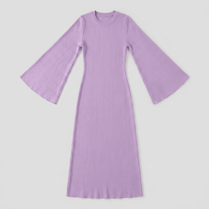 Nori ribbed knit maxi dress product flat-lay