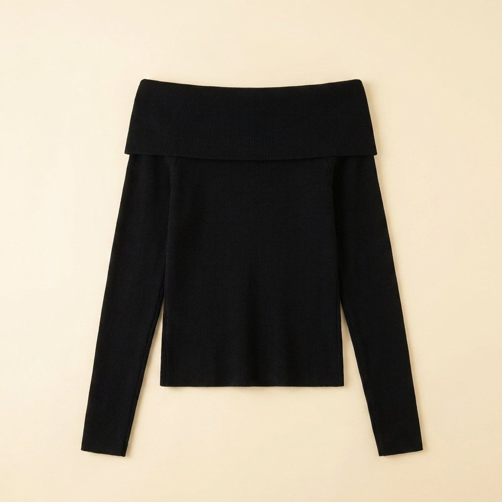 Olea off-shoulder top back view