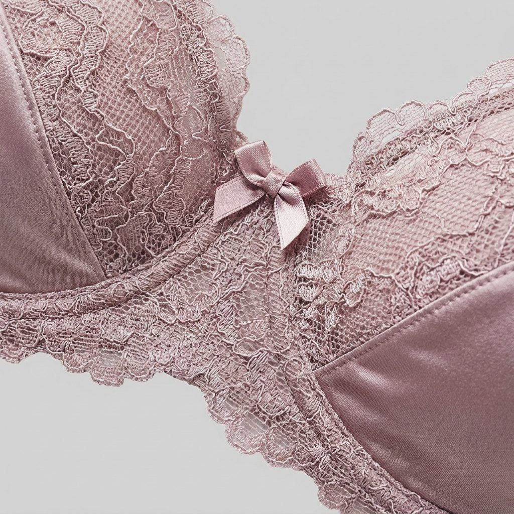 Oola Lace Bra lace fabric detail