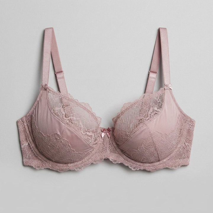 Oola Lace Bra mauve pink - front
