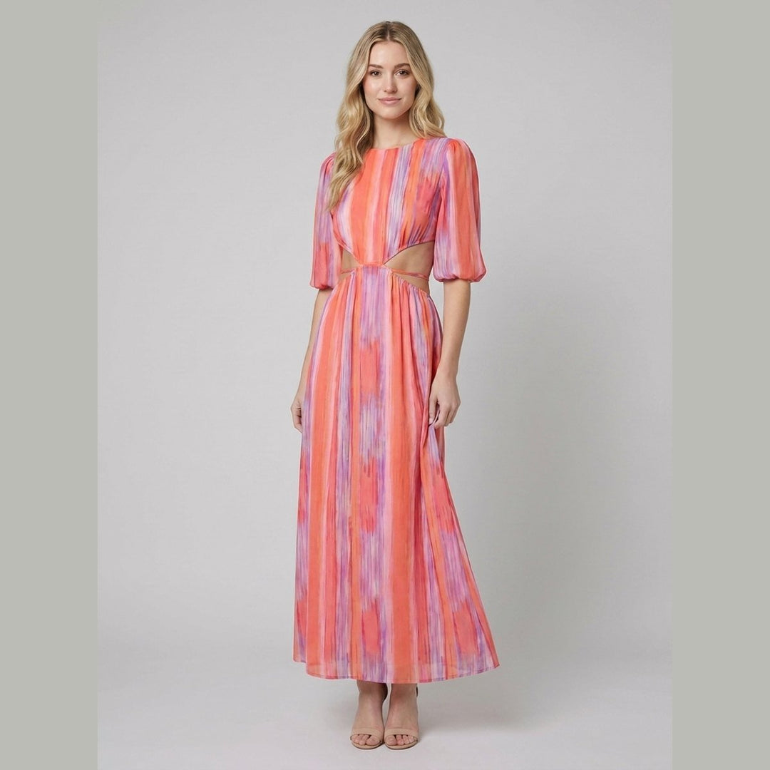 Pavona tie-dye dress - model