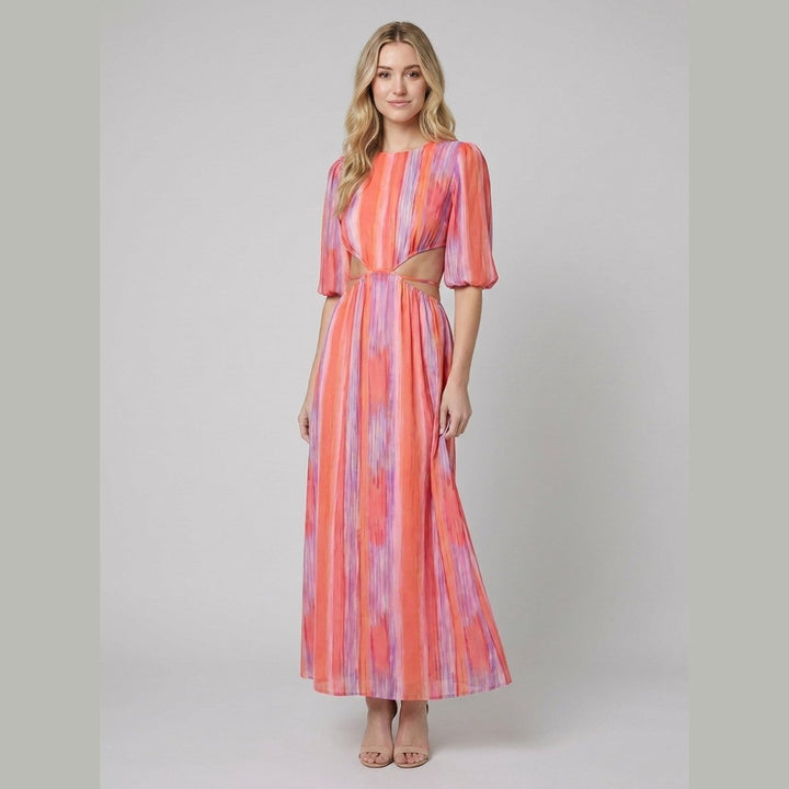 Pavona tie-dye dress - model