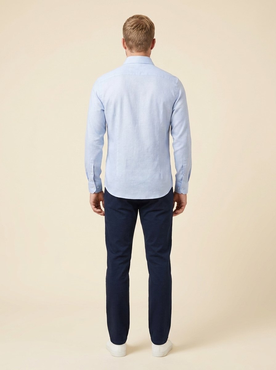 Paxon performance shirt light blue back