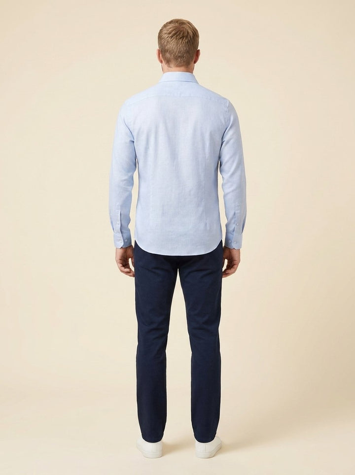 Paxon performance shirt light blue back