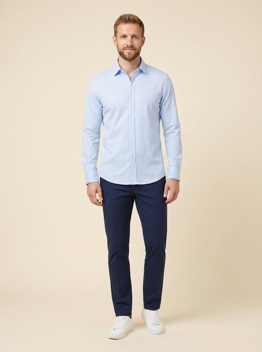 Paxon performance shirt light blue front