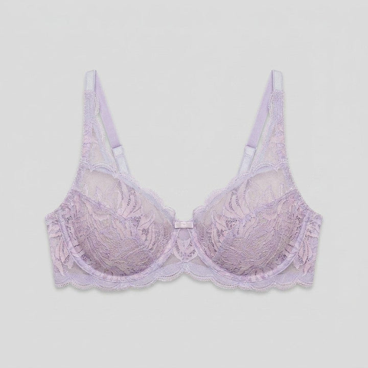 Pera lace bra lavender front