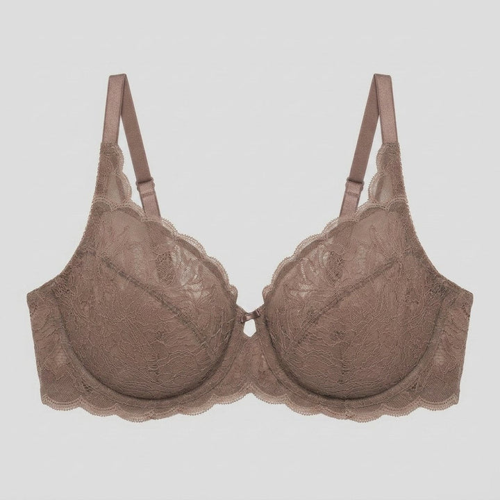 Pera lace bra mink front