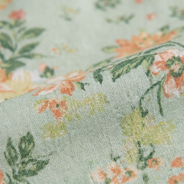 Perrine floral midi dress fabric print close-up