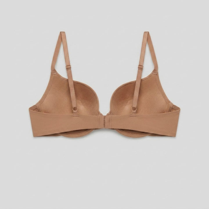 PillowSoft push-up bra nude - back