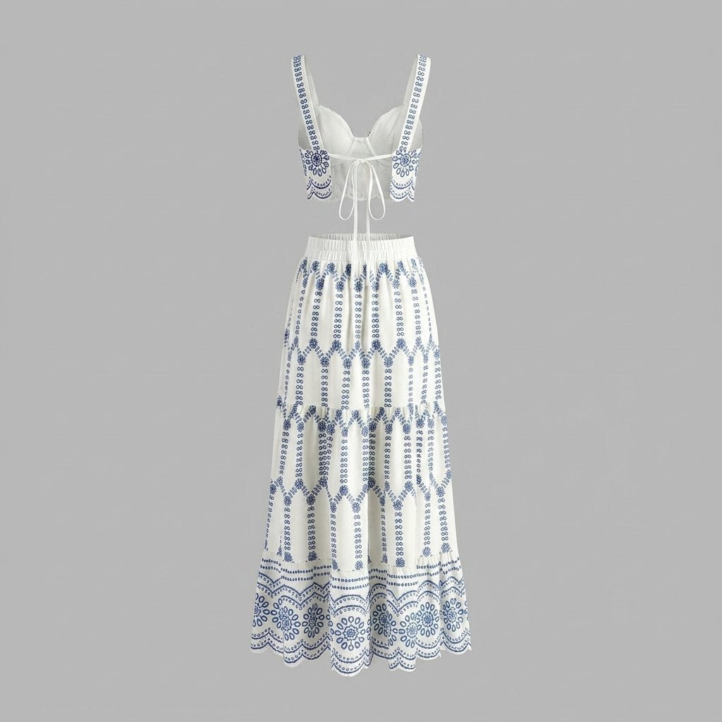 Pinta skirt set back