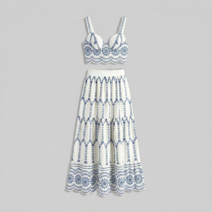 Pinta skirt set flat lay