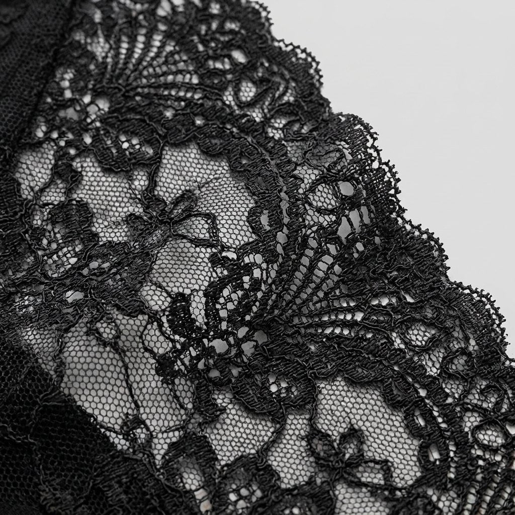 Poppy lace fabric detail