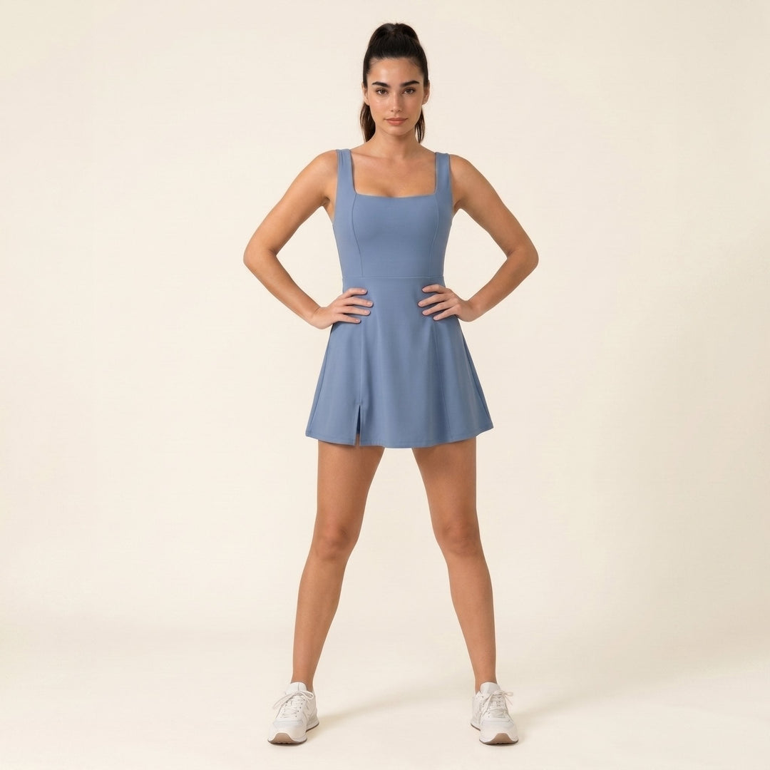 Poppy workout dress blue