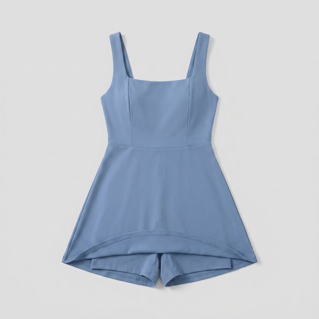 Poppy workout dress flat lay
