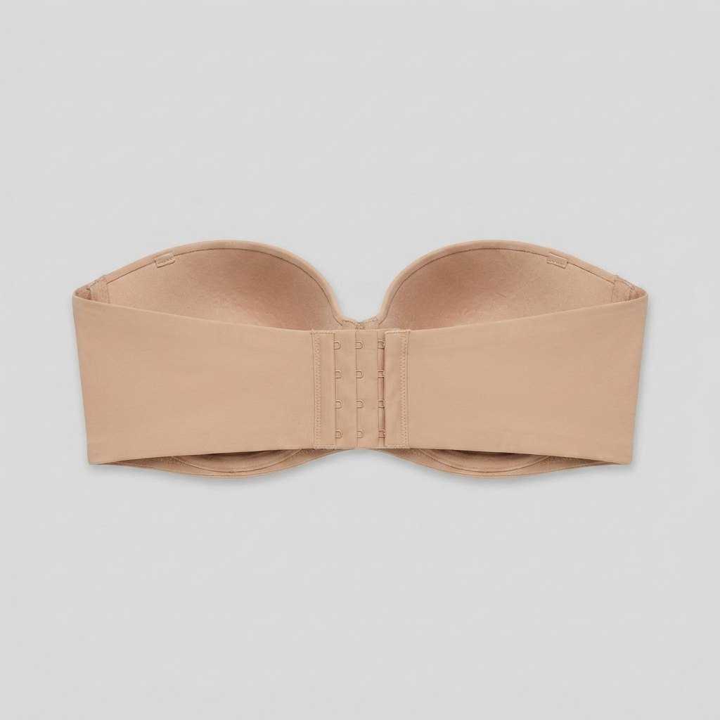 Pura strapless bra nude - back