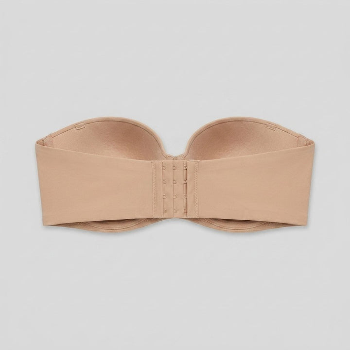 Pura strapless bra nude - back
