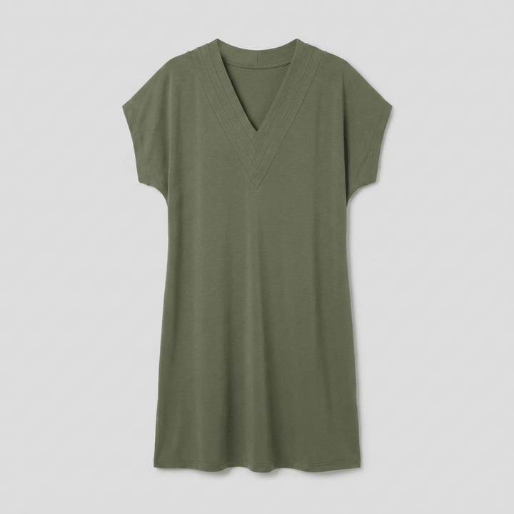 Rachel v-neck dress product flat-lay