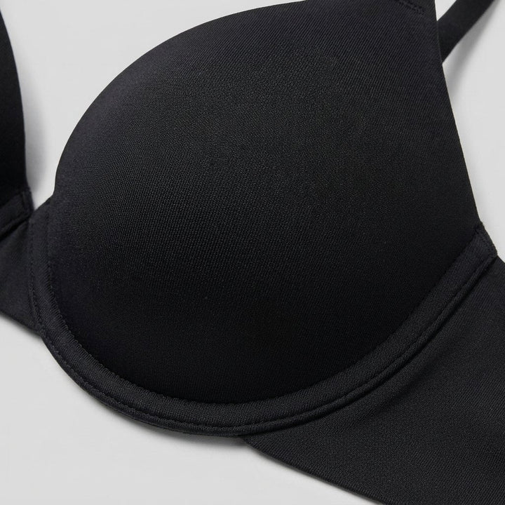Raven Lift Up Bra black seamless microfiber fabric detail