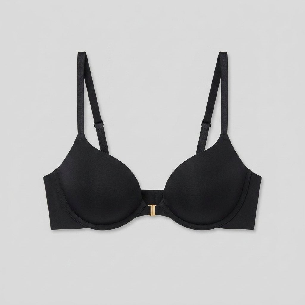 Raven Lift Up Bra black seamless racerback front