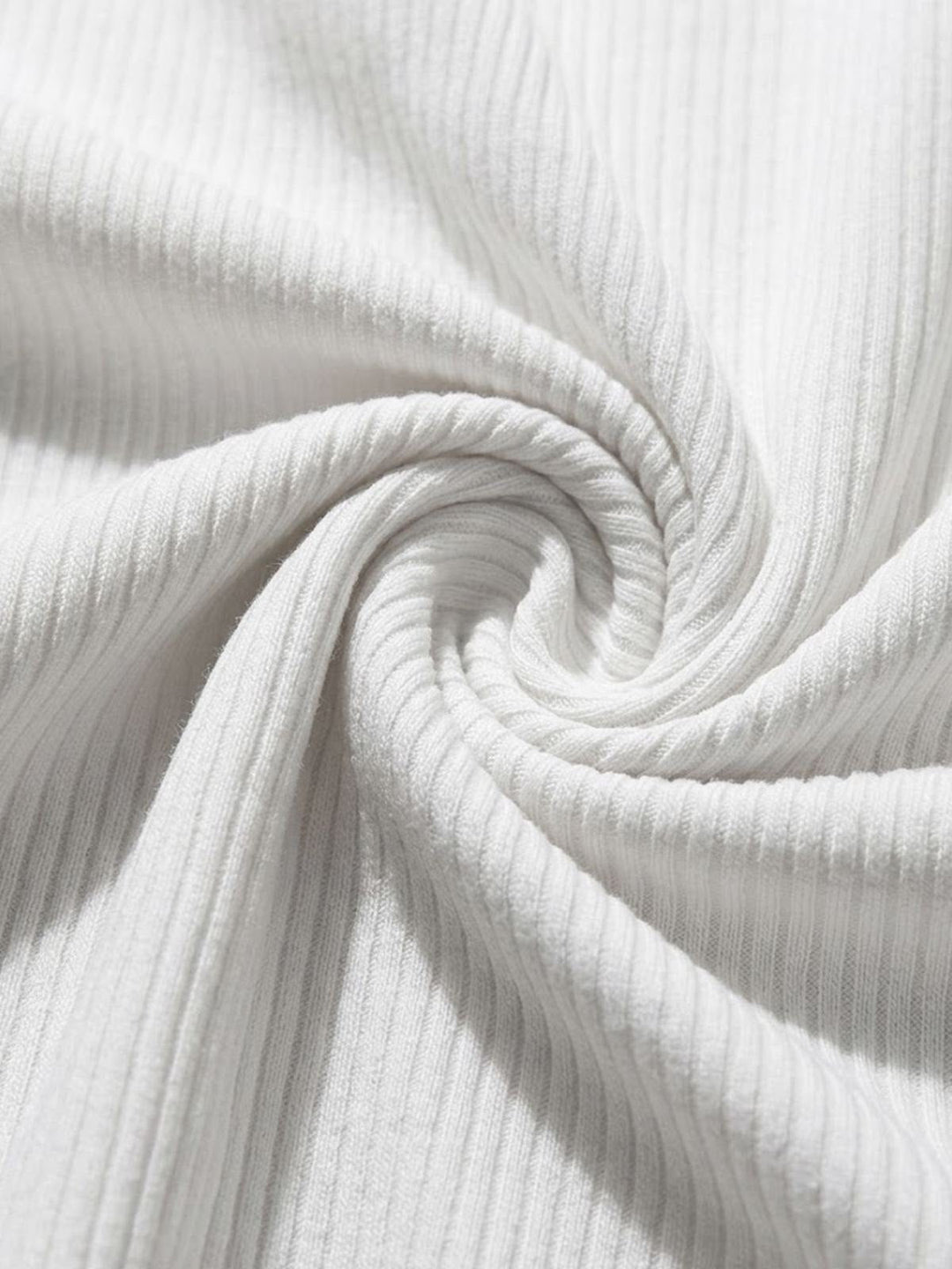 Ribera ribbed tank fabric detail
