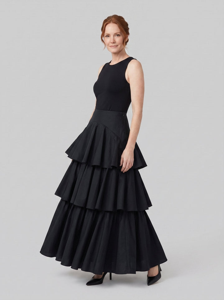 Rielle Maxi Skirt - Black - side