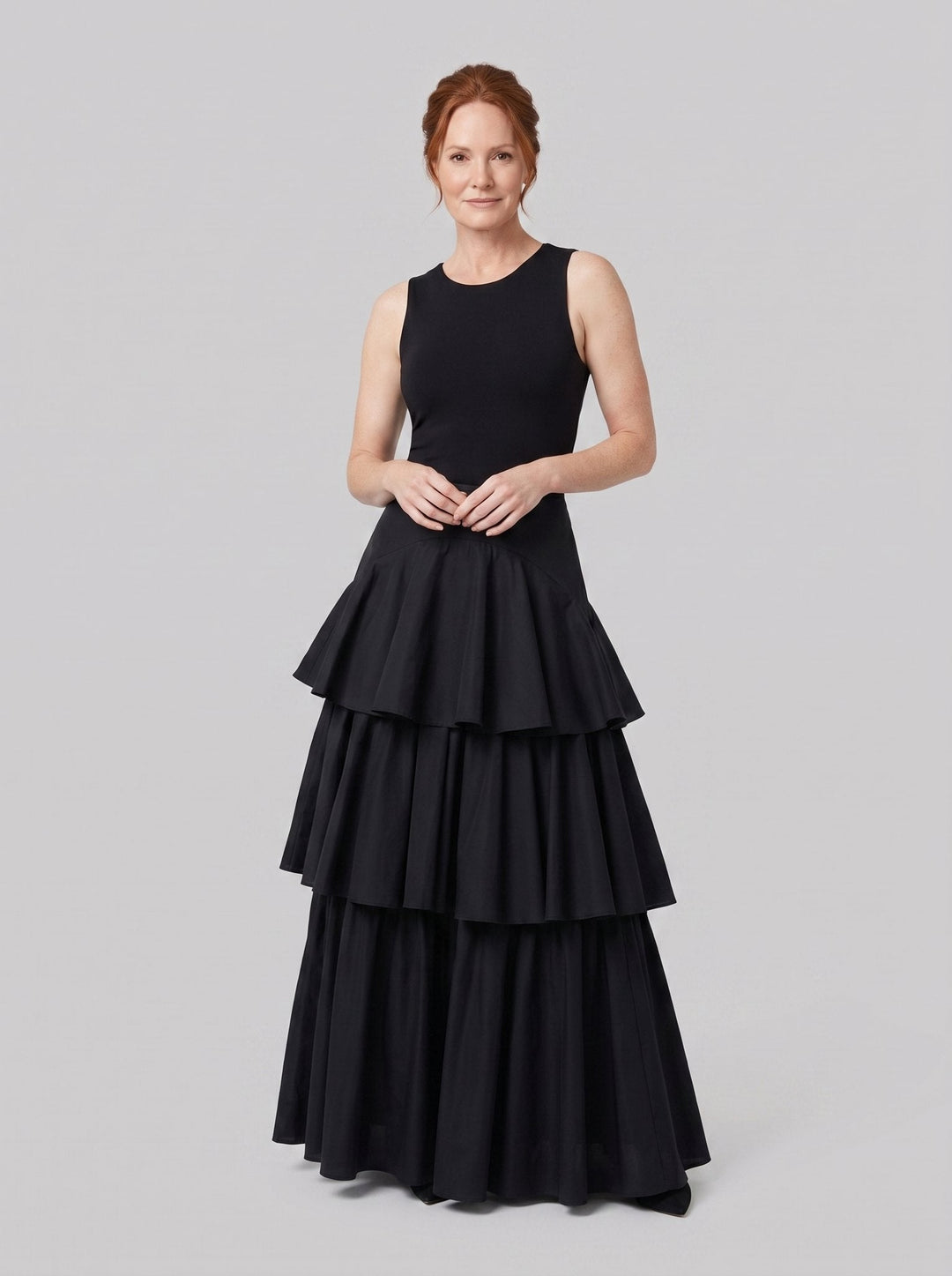 Rielle Maxi Skirt - Black - front
