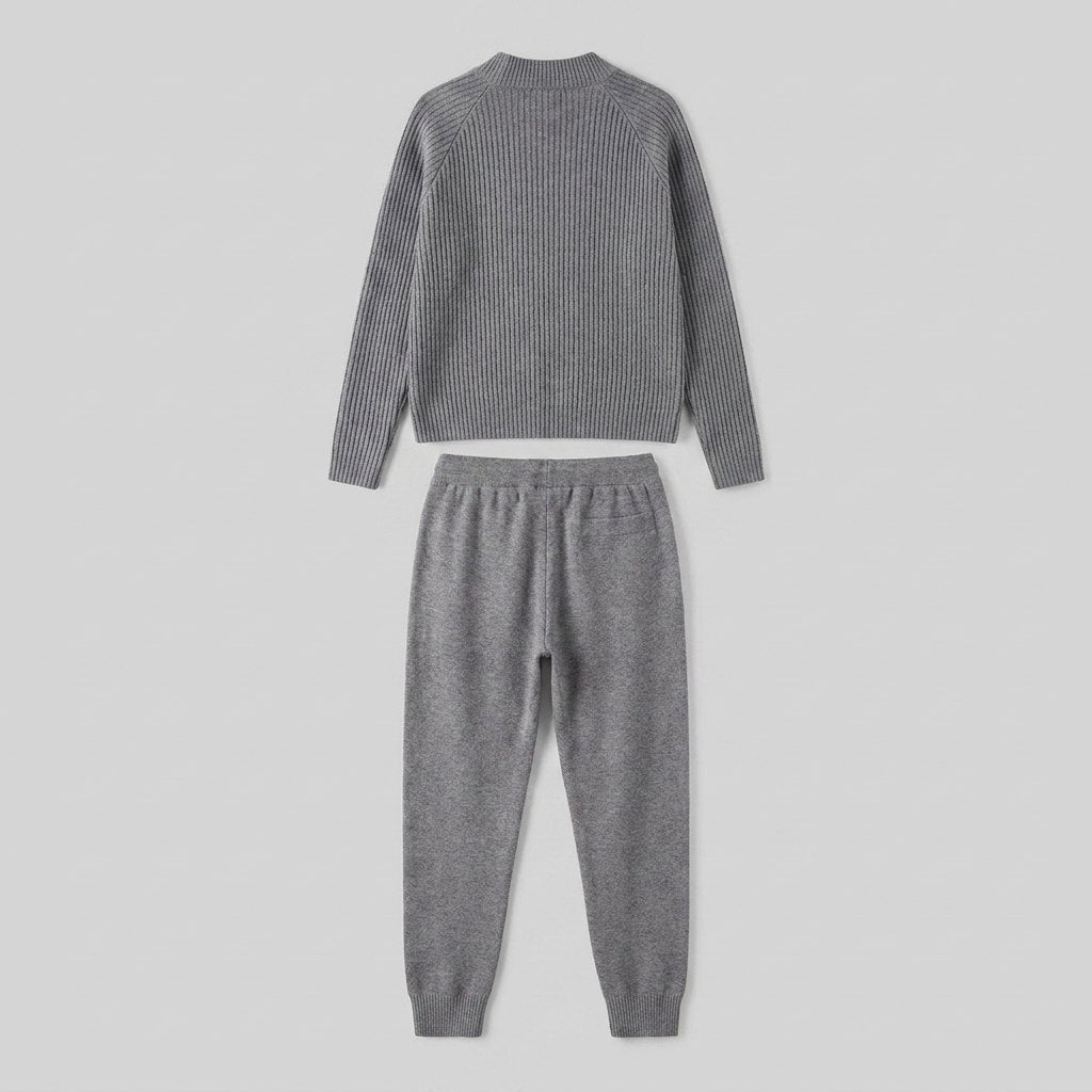 Rina ribbed knit tracksuit back