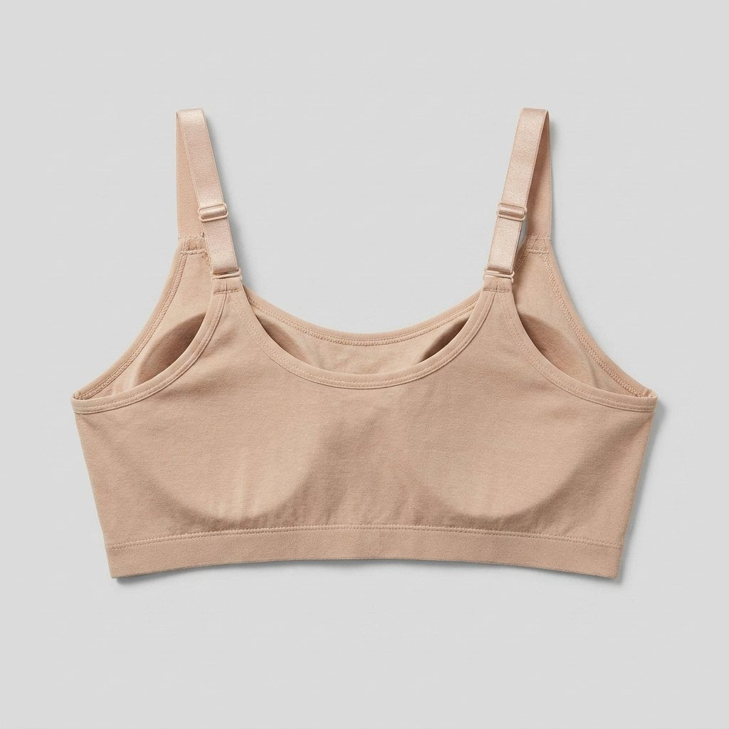 Rora Recovery Bra sand back view adjustable straps