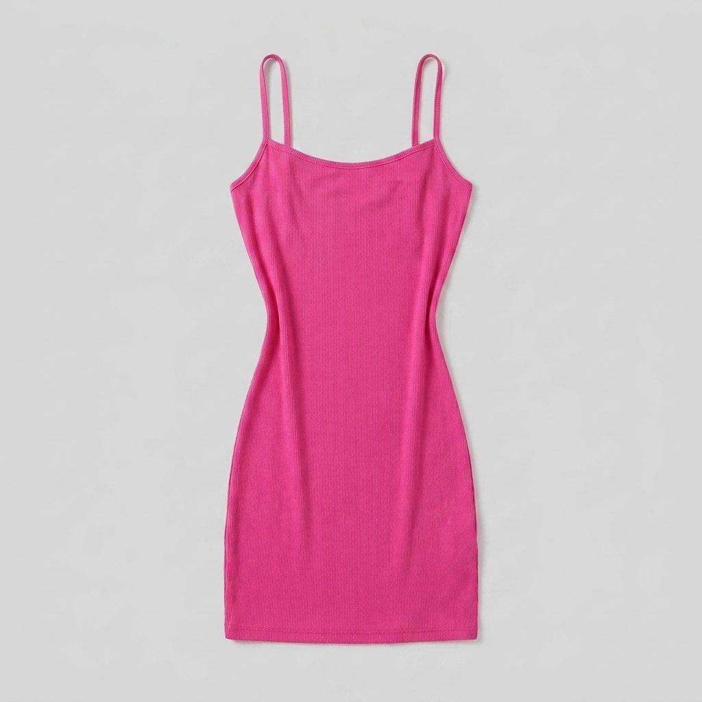 Sculptura shapewear slip mini dress pink flat-lay